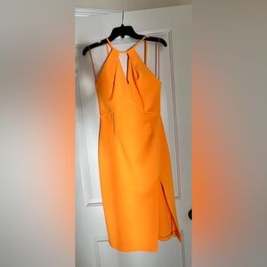 Bright yellow topshol dress